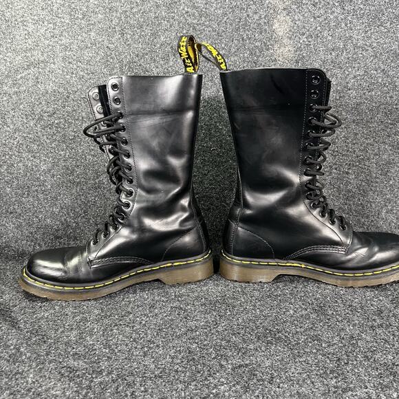 Dr. Martens 11856 Combat Boots Women's 9 Eyelets High Tall Lace Up Boots Black - Picture 6 of 7